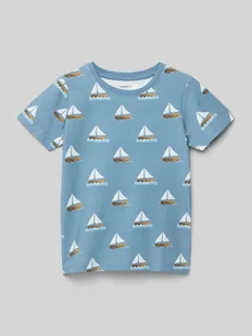 T-shirt z prążkowanym, okrągłym dekoltem model ‘FILLE’ - Koszulki dla chłopców T-shirt z prążkowanym, okrągłym dekoltem model ‘FILLE’ - Koszulki dla chłopców - miniaturka - grafika 1