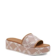 Klapki i japonki damskie - Michael Kors Klapki | z dodatkiem skóry - miniaturka - grafika 1