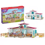 Figurki dla dzieci - Schleich Horse Club - Centrum jeździeckie Lakeside + akcesoria, zestaw figurek dla dzieci 5+ - miniaturka - grafika 1