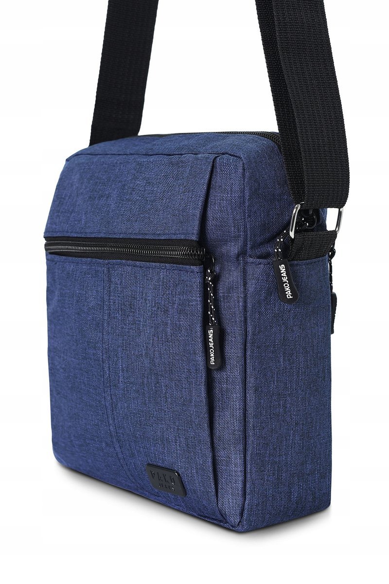 Miejska torba męska na ramię saszetka na pasku granatowa Pako Jeans