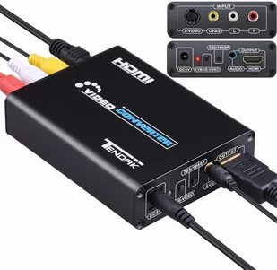 Konwerter Av / S-Video na Hdmi + audio 3,5 mm jack - Adaptery i przejściówki - miniaturka - grafika 1