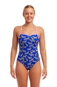 Stroje kąpielowe - FUNKITA Strój kąpielowy damski jednoczęściowy SINGLE STRAP ONE PIECE prance party - miniaturka - grafika 1