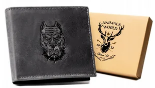 Portfel skórzany Always Wild N992-CHM-DOG-2 czarny - Portfele - miniaturka - grafika 1