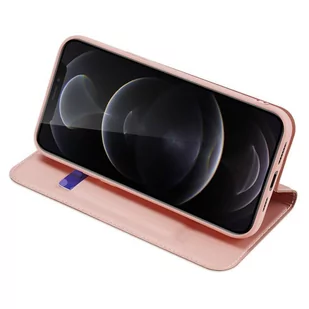Dux Ducis Skin Pro kabura etui pokrowiec z klapką iPhone 13 Pro Max różowy - Etui i futerały do telefonów - miniaturka - grafika 4