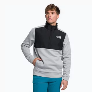 Odzież trekkingowa męska - The North Face Bluza polarowa męska The North Face Ma 1/4 jasnoszara NF0A5IESGAU1 - grafika 1