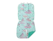 Akcesoria do fotelików - Wkładka do wózka BOBONO minky - jednorożce miętowe - miniaturka - grafika 1