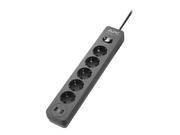 Listwy zasilające - APC Essential SurgeArrest 5 Outlet 2 USB Ports Black 230V Germany - miniaturka - grafika 1