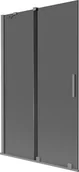 Parawany nawannowe - Mexen Velar parawan nawannowy 2-skrzydłowy rozsuwany 110 x 150 cm, grafit, gun metal - 896-110-000-41-95 - miniaturka - grafika 1