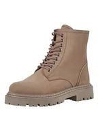 Botki damskie - MARCO TOZZI Damskie botki Laced 2-25239-43, taupe nubuk, 36 EU - miniaturka - grafika 1