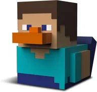 Figurki dla dzieci - tubbz kaczuszka figurka first edition steve official minecraft - miniaturka - grafika 1