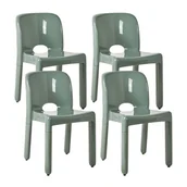 Fotele i krzesła ogrodowe - BELIANI Zestaw 4 krzeseł ogrodowych BETIM Zielony - miniaturka - grafika 1