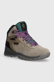 Buty trekkingowe damskie - Columbia buty Newton Ridge BC damskie kolor brązowy - grafika 1
