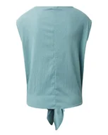 Bluzki damskie - Bluzka damska Tom Tailor Button Tee bez rękawów wiązana S - miniaturka - grafika 1