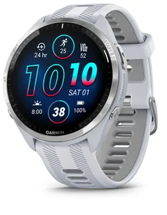 Garmin Forerunner 965 47mm Tytanowa koperta Biały pasek - Smartwatch - miniaturka - grafika 1