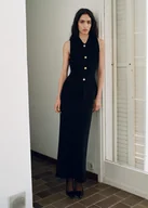 Spódnice - MANGO - Spódnica midi z cienkiej dzianiny czarny - XS - Kobieta - miniaturka - grafika 1