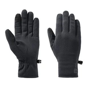 Rękawice polarowe JACK WOLFSKIN REAL STUFF GLOVE 1911601-6000 – Czarny - Rękawiczki - miniaturka - grafika 1