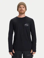 Koszulki męskie - Quiksilver Longsleeve Coastal Run EQYKT04400 Czarny Regular Fit - miniaturka - grafika 1