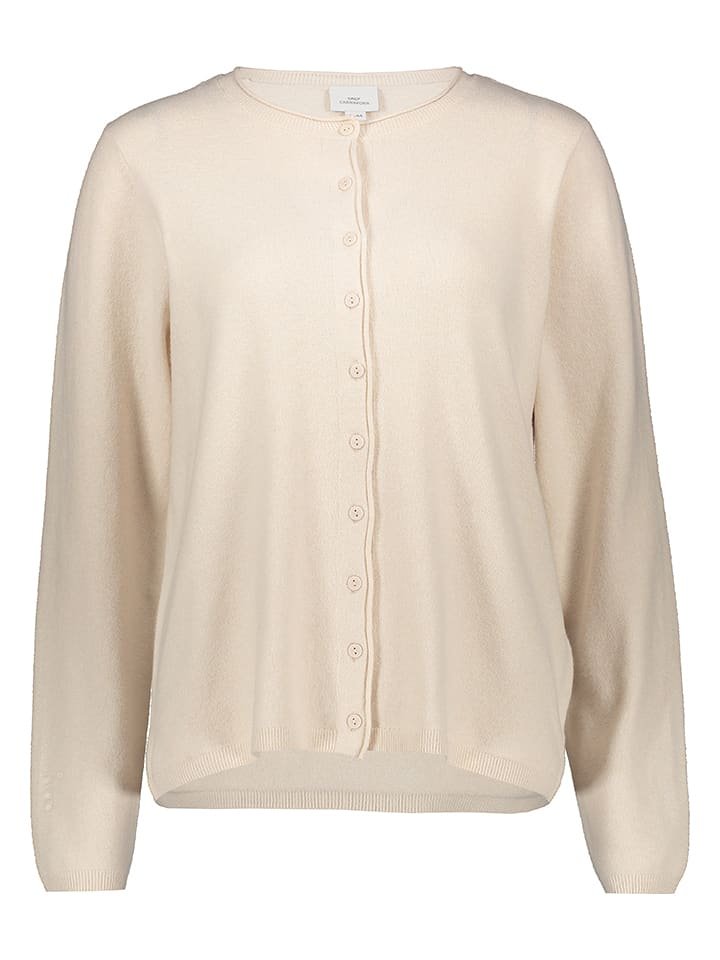 ONLY Carmakoma Kardigan w kolorze beżowym