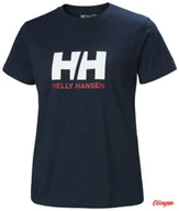 Koszulki i topy damskie - Koszulka damska HELLY HANSEN Logo T-Shirt 3.0 - Navy - miniaturka - grafika 1