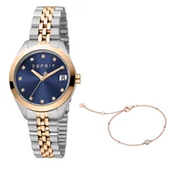 Zegarki damskie - Zegarek ESPRIT - ES1L295M0245 Silver/Rose Gold - miniaturka - grafika 1