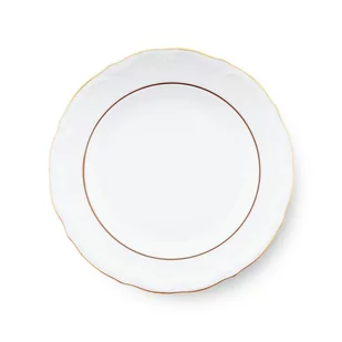 Talerz płytki 19 cm Maria Teresa Złota Linia B014 - Talerze - miniaturka - grafika 1