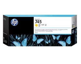 HP Tusz nr 745A F9K02A Yellow  300ml F9K02A - Dodatki do drukarek i skanerów - miniaturka - grafika 1