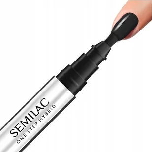 Semilac Semilac One Step Hybrid The Black S190 3ml ZE0503-SOSS190 - Lakiery hybrydowe - miniaturka - grafika 1