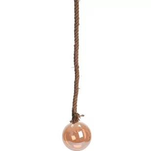 Home Styling Collection Bombka choinkowa LED na sznurze 15 cm bursztynowa ABR522540 - Bombki Home Styling Collection Bombka choinkowa LED na sznurze 15 cm bursztynowa ABR522540 - Bombki - miniaturka - grafika 1