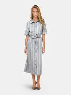 ONLY Sukienka koszulowa Caro 15338884 Niebieski Regular Fit - Sukienki - miniaturka - grafika 1