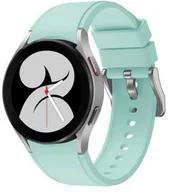 Akcesoria do smartwatchy - Bizon Pasek Strap Watch Silicone Pro do Galaxy Watch 20 mm, turkusowy - miniaturka - grafika 1