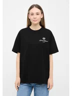 Koszulki i topy damskie - Bench Koszulka "Taja" w kolorze czarnym - miniaturka - grafika 1