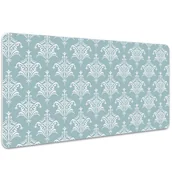 Podkładki na biurko - Duża mata na biurko Damask vintage 100x50 cm - miniaturka - grafika 1