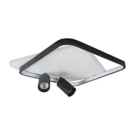Lampy sufitowe - Plafon Parma 2 2xGU10 + 1xLED CCT kwadrat czarny LP-0612/2C Square BK - miniaturka - grafika 1