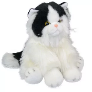 Anek Fluffy Fam kot black&white 30cm - Maskotki i pluszaki - miniaturka - grafika 1
