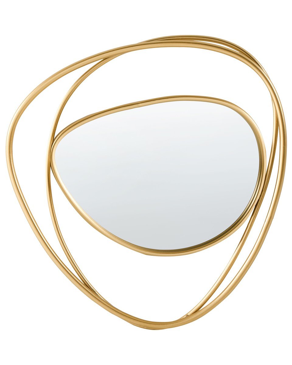 Lustro ścienne COURCY 50 cm 54 cm Metal Złoty