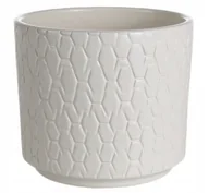 Donice - Osłonka ceramiczna Cylinder 14 cm krem Cermax - miniaturka - grafika 1