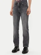 Spodnie damskie - ONLY Jeansy Lopez 15339694 Szary Straight Fit - miniaturka - grafika 1