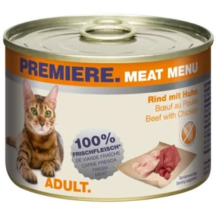 PREMIERE Meat Menu Adult Wołowina i kurczak 12x200 g - Mokra karma dla kotów - miniaturka - grafika 1