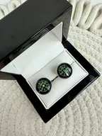 Spinki do mankietów i krawatów - KOMPAS Spinki do mankietów ślub wesel srebrne - miniaturka - grafika 1