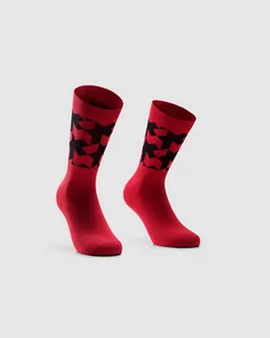 ASSOS Skarpetki rowerowe MONOGRAM SOCKS EVO katana red - Skarpetki kolarskie - miniaturka - grafika 1