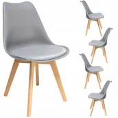 Krzesła - 4 x Krzesło Skandynawskie do Kuchni salonu Jadalni poduszka - miniaturka - grafika 1