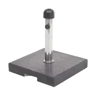 Parasole ogrodowe - Stojak na parasol HWC-F92, stojak na parasol, granit ~ 24kg kątowy czarny - miniaturka - grafika 1