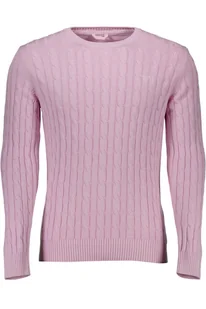 RÓŻOWY SWETER MĘSKI GANT - Swetry męskie - miniaturka - grafika 1