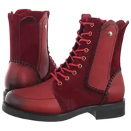 Botki damskie - Trzewiki Czerwone A7155-08/00-7 (MA1455-a) Maciejka - miniaturka - grafika 1