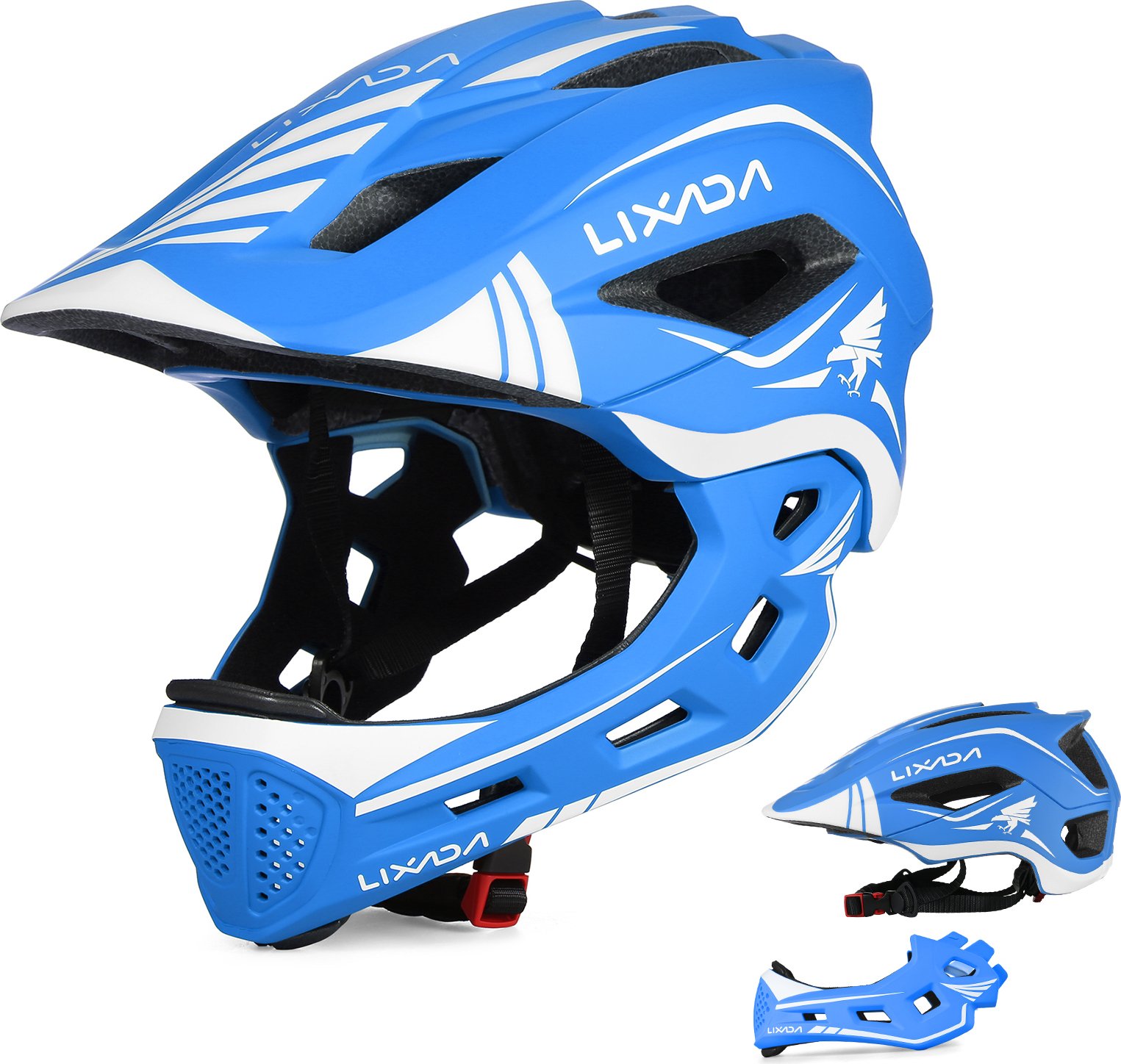 Lixada Odpinany kask dziecięcy, sportowy, ochronny, kask rowerowy, sprzęt ochronny do jazdy na rowerze, deskorolce, rolkach, hulajnodze