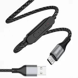 Dudao kabel USB - micro USB 5 A 1 m timer wyłącznik czasowy 1 - 5 godzin czarny (L7xsM) - Kable USB - miniaturka - grafika 1