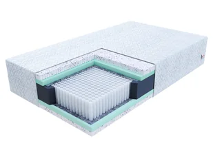 Materac micropocketowy PRINCE lateks ocean blue gel, pianka HR - 160 x 200 - H4 twardy - 26 cm - Materace - miniaturka - grafika 1