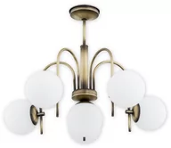 Lampy sufitowe - Lemir Ape żyrandol 6 pł. / patyna | Wysyłka za 0 zł O2856 W6 PAT - miniaturka - grafika 1