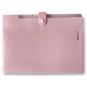 Teczki i skoroszyty - Penmate TECZKA Z 5-ma przegródkami A4 PP-105 pastelowa pomarańczowy - miniaturka - grafika 1