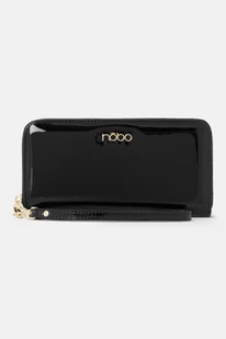 Duży lakierowany portfel Nobo czarny - Portfele - miniaturka - grafika 1